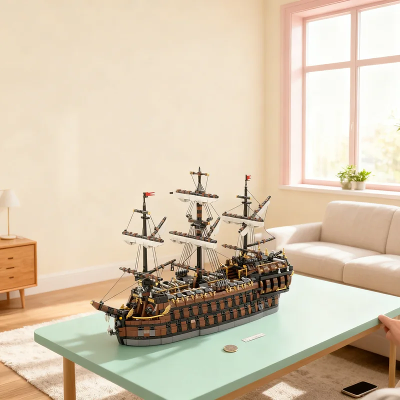 

5956pcs MOC The Phantom Dancer Ultimate Collector Series Boat Model Building Blocks Architecture Toy Christmas Gifts Brick Kids