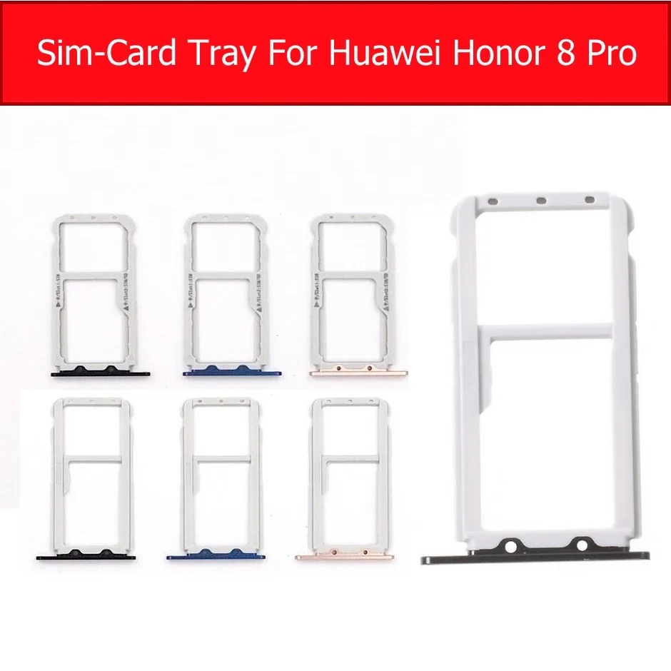 Memory & SIM Card Tray Holder For Huawei honor v9 DUK-AL20 DUK-TL30   Card Holder For honor 8 pro Duk-L09 Sim Card Slot