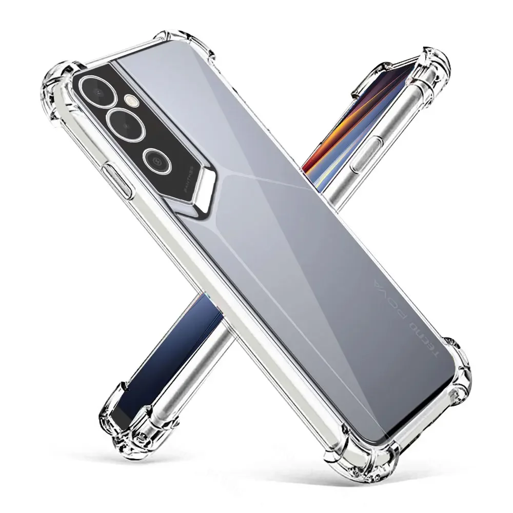Para Tecno Pova Neo 2 Funda transparente a prueba de golpes de silicona suave fundas de teléfono para Tecno Pova Neo 2 Coque para Tecno Pova Neo 2 Funda