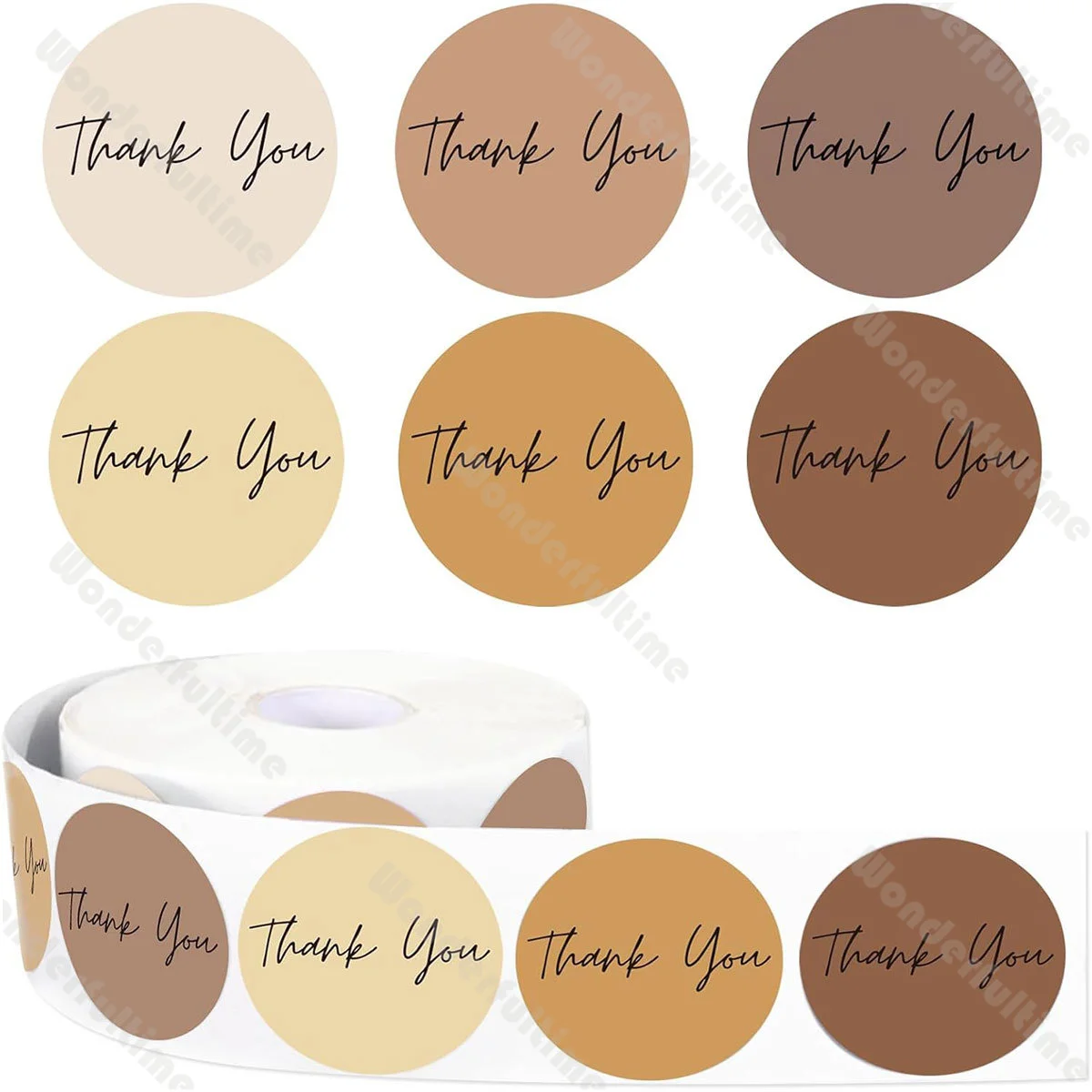 500 قطعة لكل لفة ملصقات شكر مستديرة شكرًا لك ملصقات الحفلات ملصقات حقيبة حفلات الربيع ملصقات تغليف المنتجات