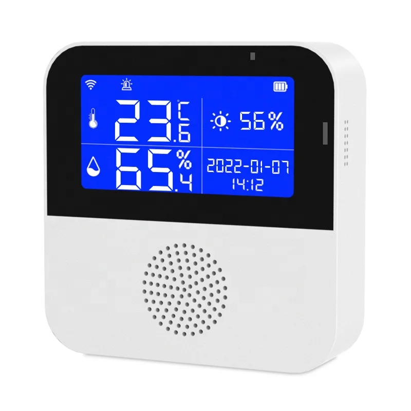 

Smart Wireless WiFi Digital Thermometer Hygrometer LCD Screen Home Notification WIFI Temperature and Humidity Sensor