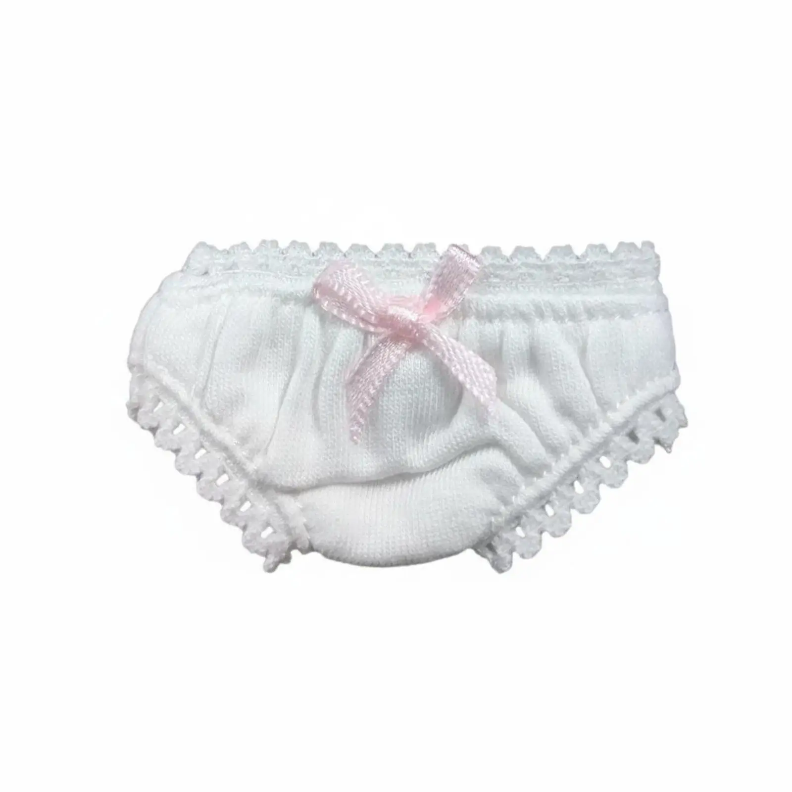 10cm Lace Underwear for Dolls Soft Trim Panties Cute Bow Bloomers Collectible Doll Clothing Accessory