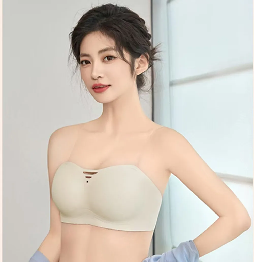 

Беспроводной собранный антипровисающий бесшовный бюстгальтер большого размера с подтяжкой желе, женский летний тонкий дышащий боковой втягивающий бюстгальтер