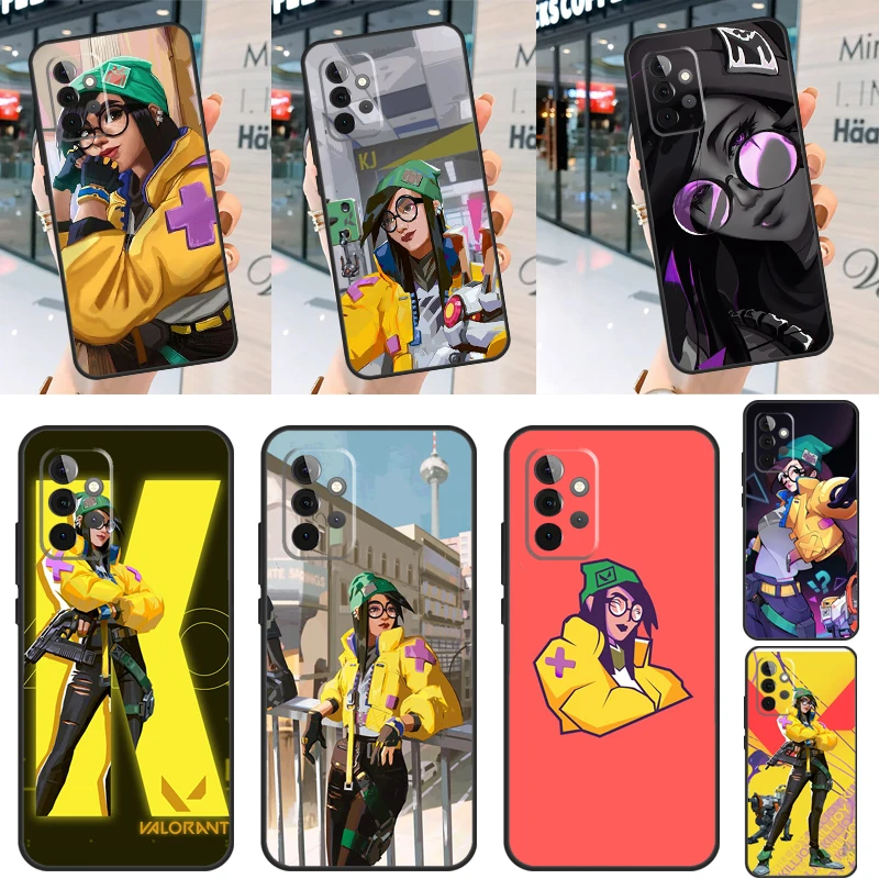 Valorant Killjoy Case For Samsung Galaxy A54 A34 A24 A14 A53 A33 A23 A13 A52 A32 A22 A12 A51 A71 A52S Cover