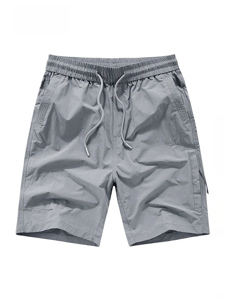 

Мужские повседневные брюки из ледяного шелка Qui Dry, свободные прямые брюки длиной пять четвертей, летние спортивные брюки, молодежные активные брюки