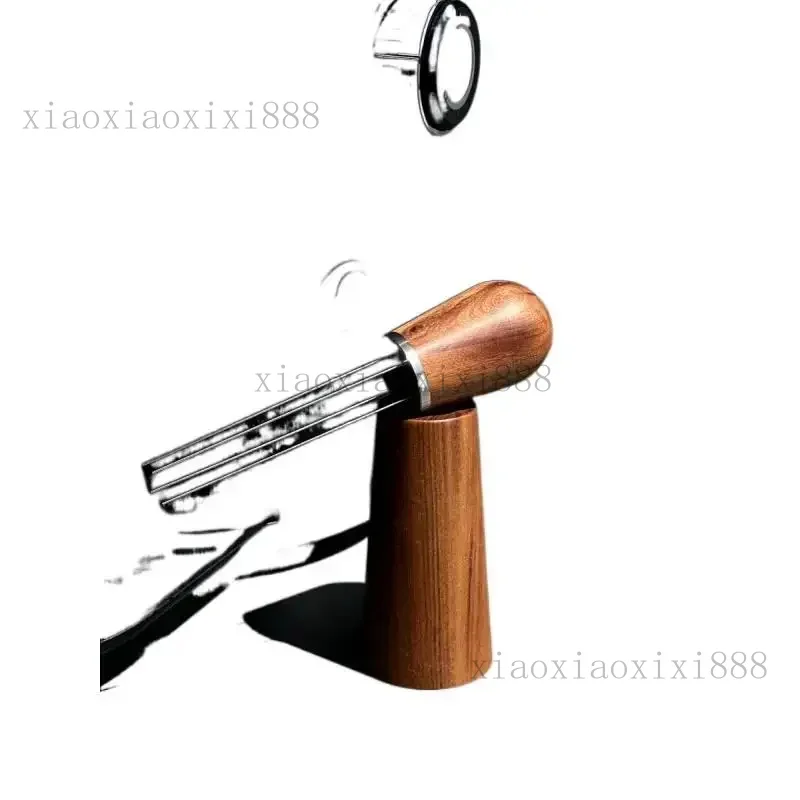 

Suitable for coffeeislife Italian coffee cloth powder needle solid wood base