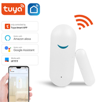 Tuya Smart WiFi Door Sensor Smart Home Open Close Detector Smartlife App Control Notification Compatible with Alexa Google Home