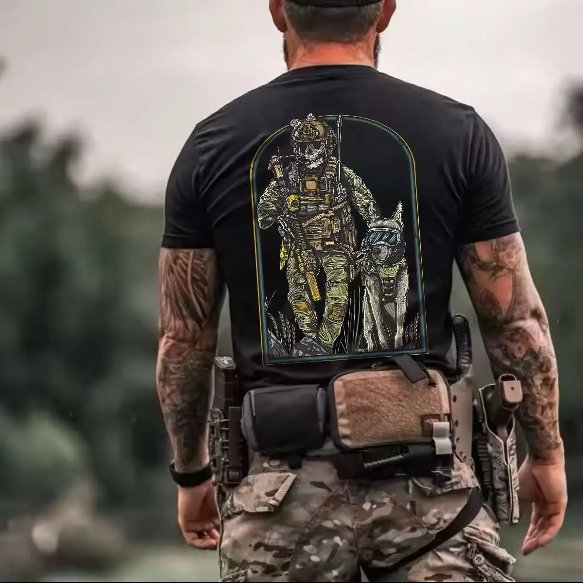 

HOOK ON YOU Military Style Surveyor Summer New Outdoor Sports T-shirt Casual Short-sleeved