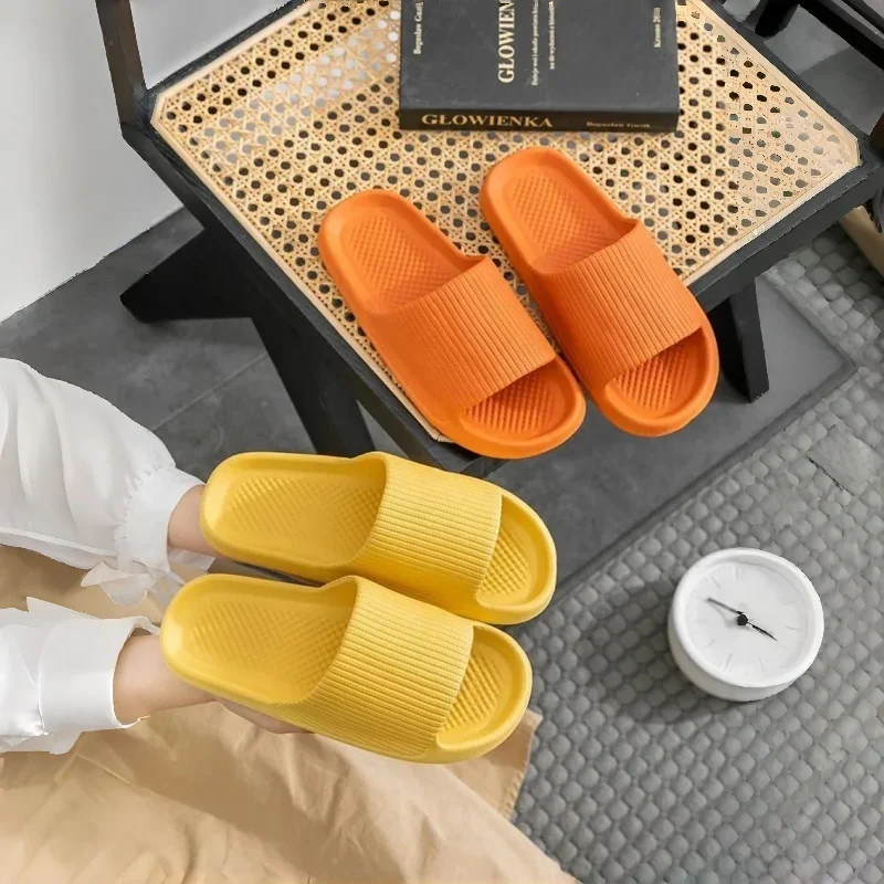 Couple Soft Sole Massage Bathroom Slides Casual House Slippers for Women Men Fashion