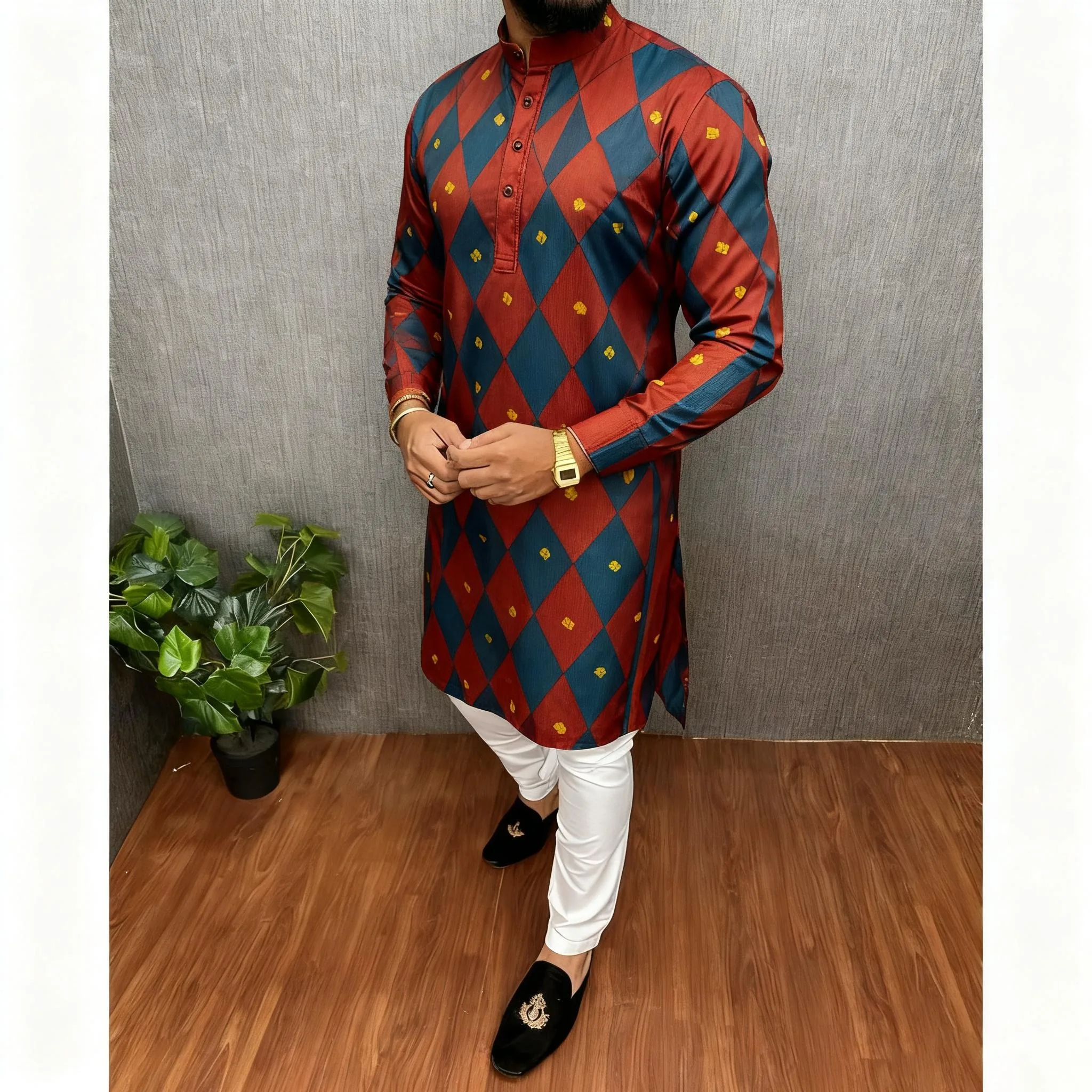 Mens Abaya Thobe Arabic Longline Muslim Henley Kaftan Banded Plain Gown Shirts Boubou Hommes Musulmans Arabie Saoudite