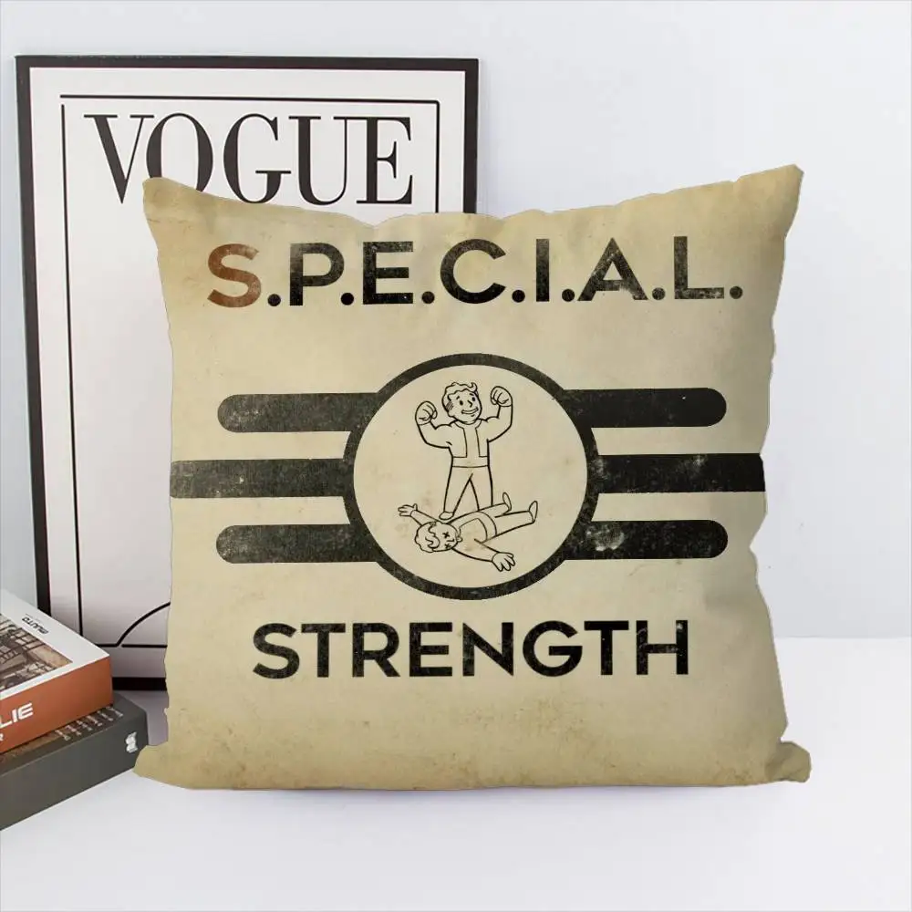 Наволочка Fallout 4, чехол для подушки с двусторонним принтом, 45x45, декоративные подушки, диван, домашний декор, мягкая наволочка