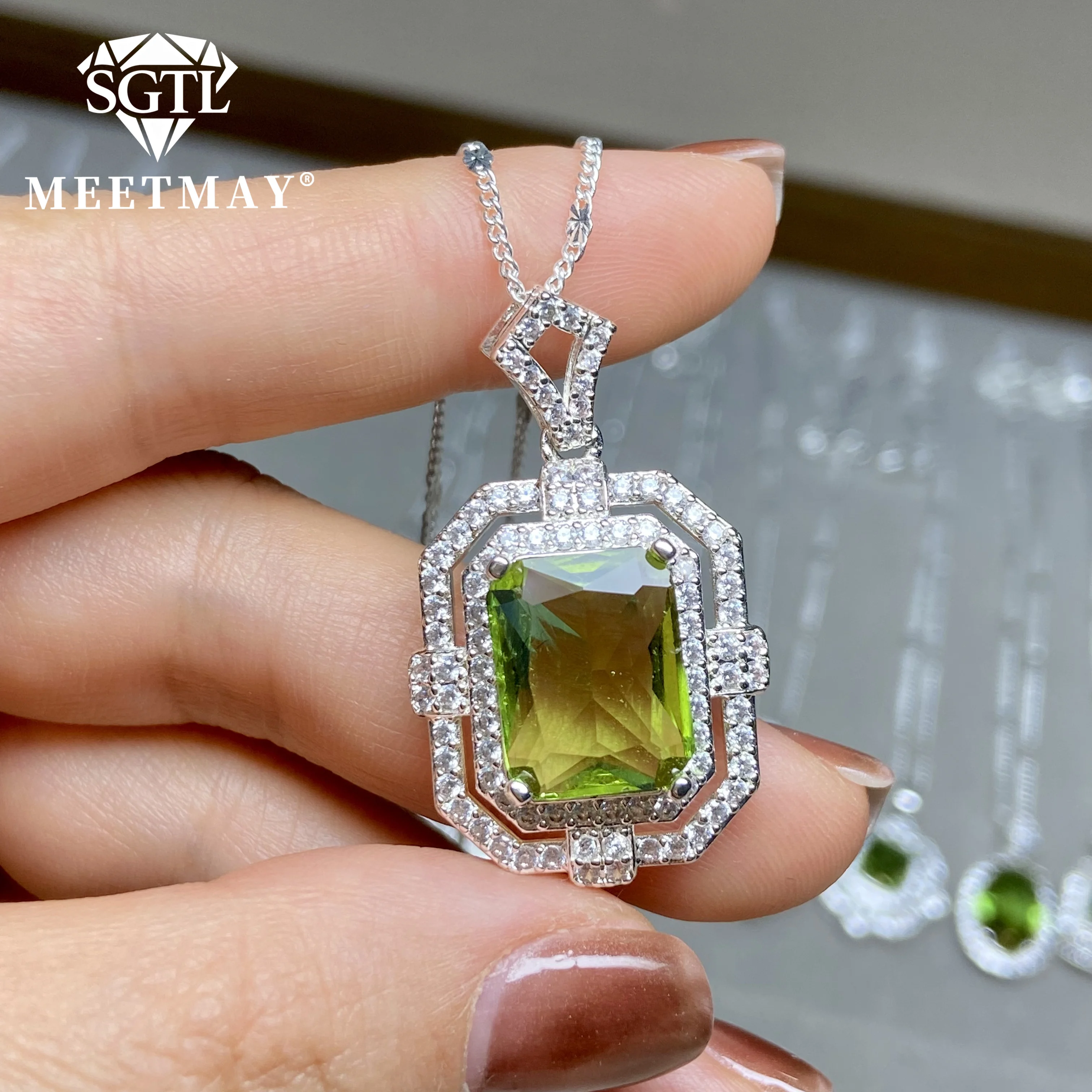 Zultanites color changing sultanite diaspore Necklace for women rectangle different lighting changes different color wedding