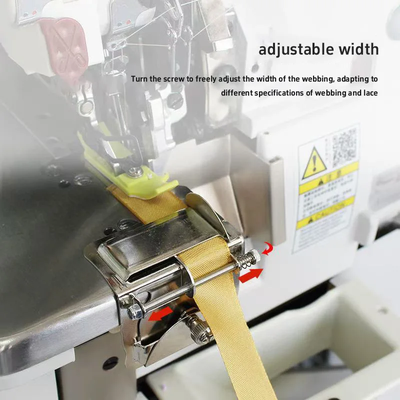 New Overlock Machine Adjustable Multi-purpose Upper Lace Elastic Webbing Flanging Tools 2026 Wrapping Tool Guide Rail Attachment