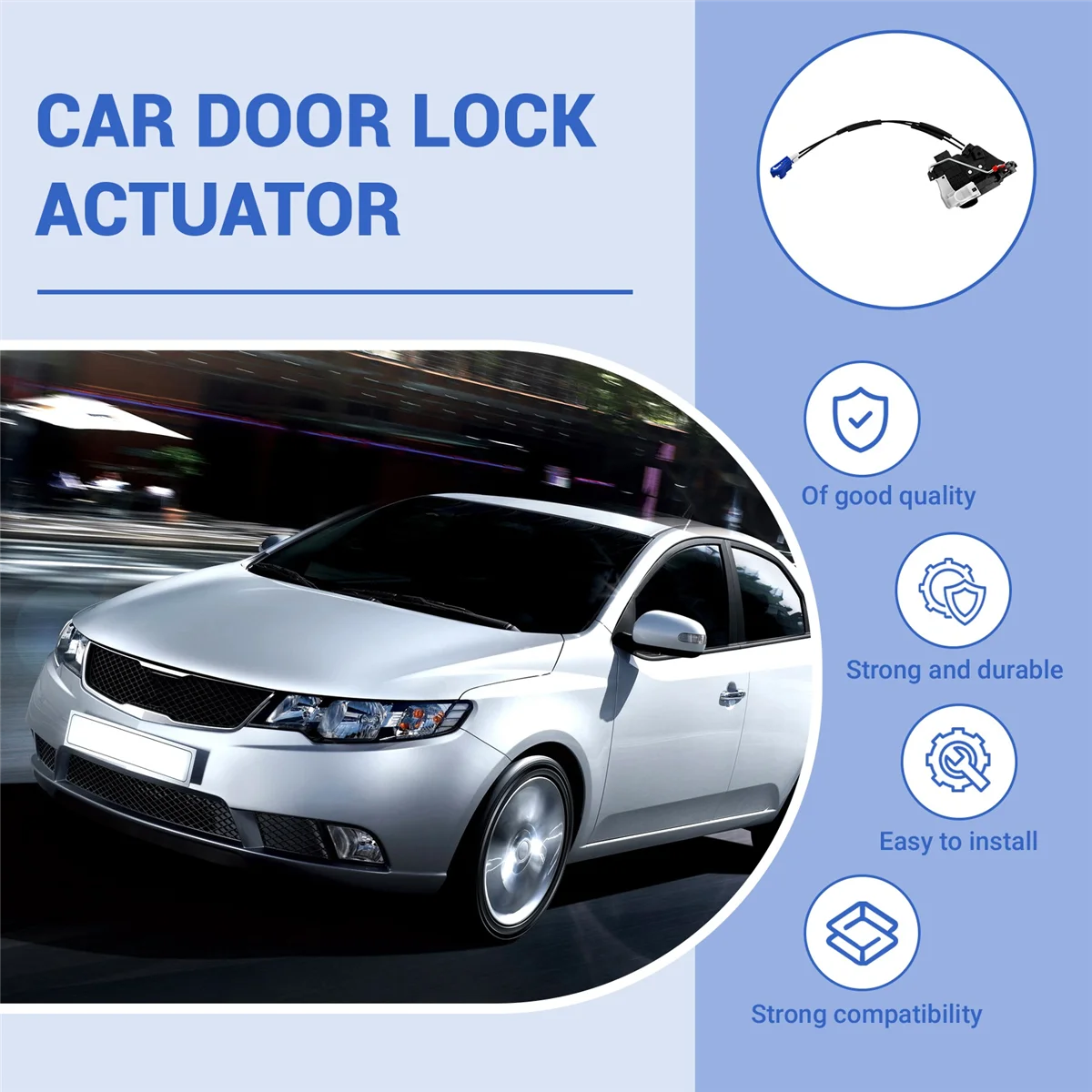 Car Front Right Door Lock Actuator Power Door Lock Actuator Motor for Kia Cerato Forte 2008-2013 813201M040—L49A