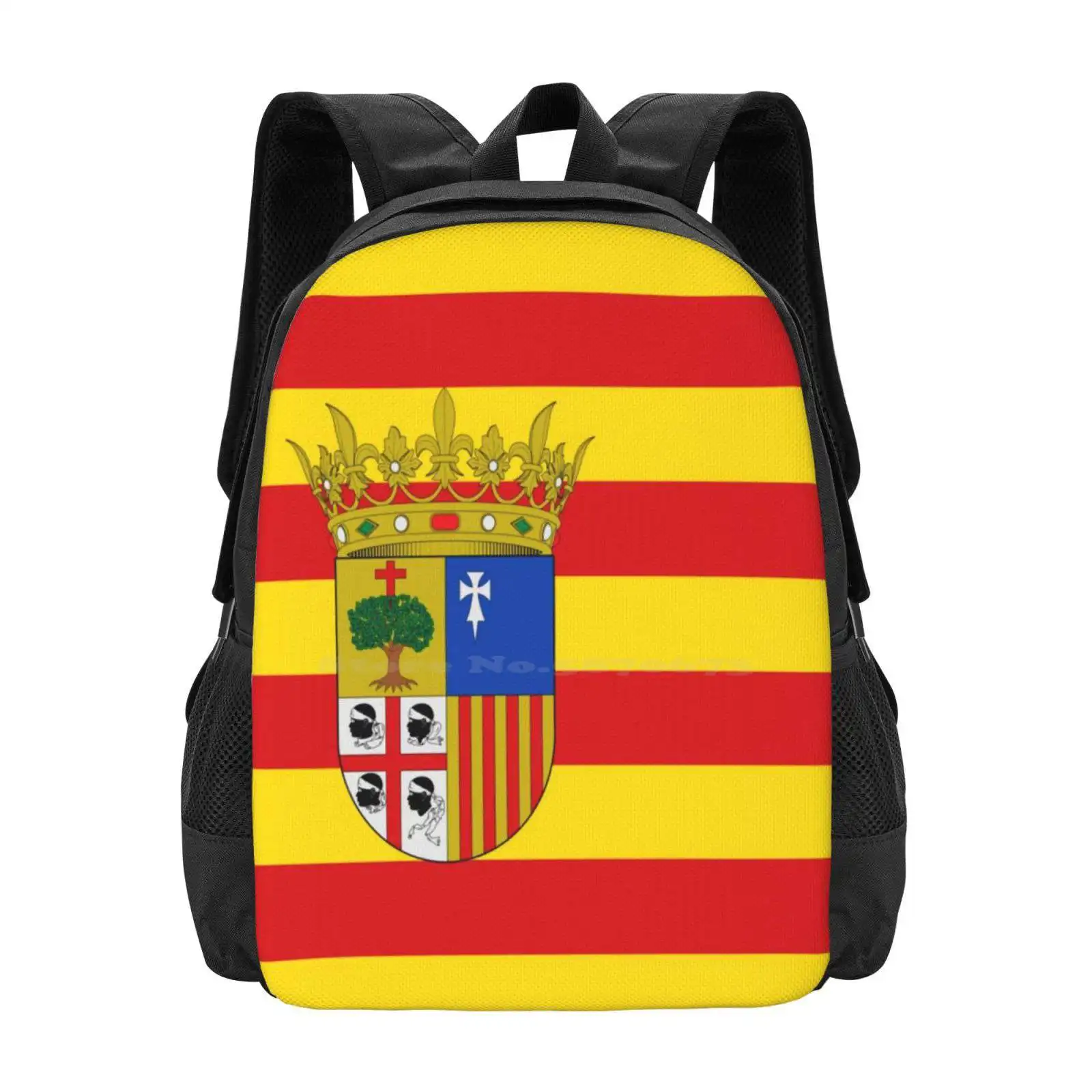 Flag Of Aragon Hot Sale Schoolbag Backpack Fashion Bags Aragon Flag Catalan Flag Catalunya Flag Senyera Flag Estelada Flag