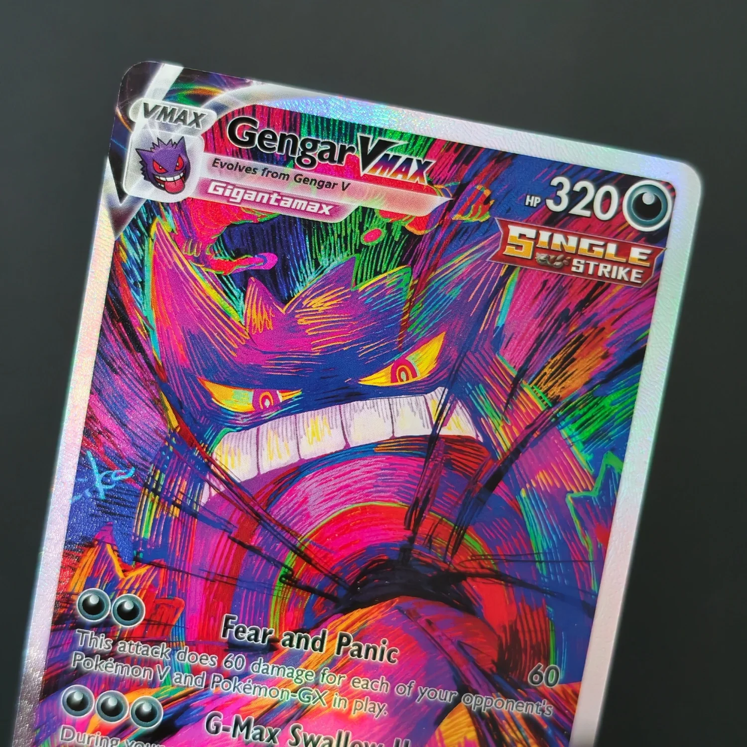12 Stück Gengar V VMAX Mega EX DIY Holographische Folien-Textur-Karten, Perfekter Zustand Premium Anime-Sammelkarten – Detail 11