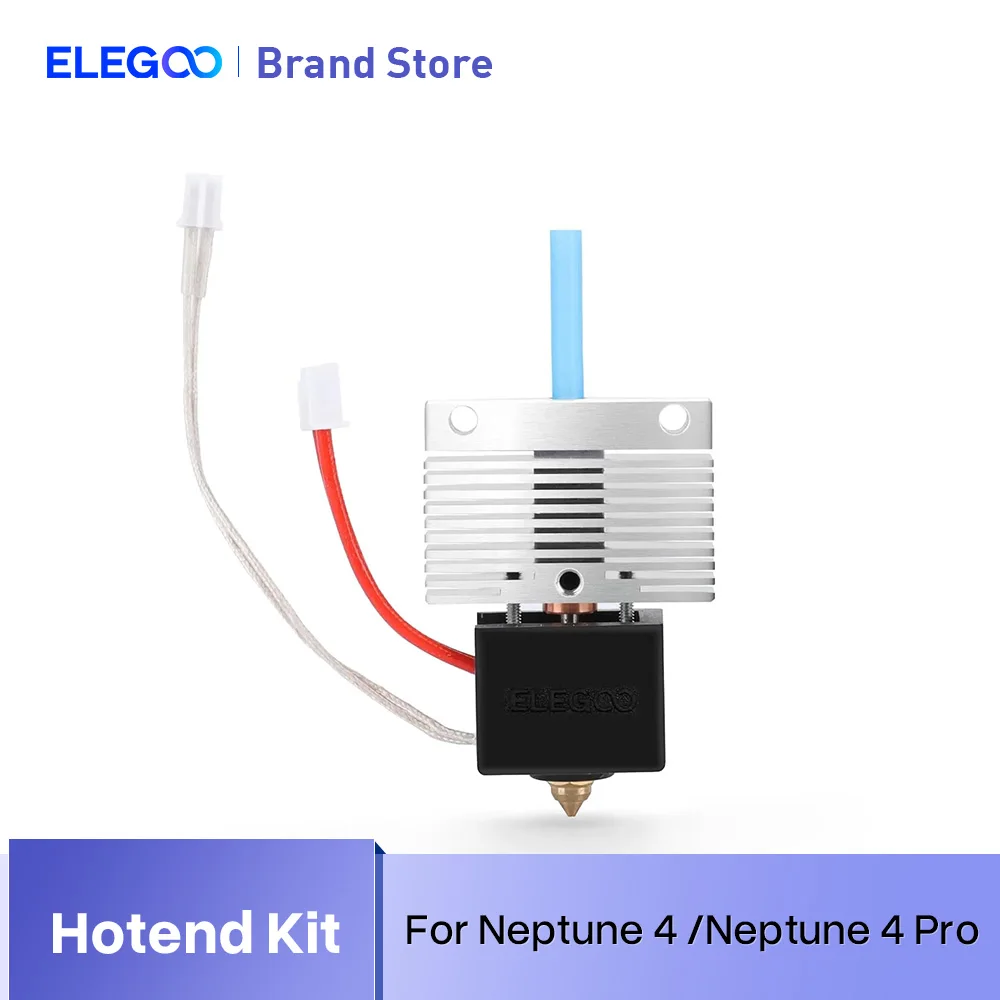 ELEGOO Hotend kit for Neptune 4/4 Pro 3D Printer, Fully Assemble All-Metal Hotend with Nozzle, 3D Printer Accessories