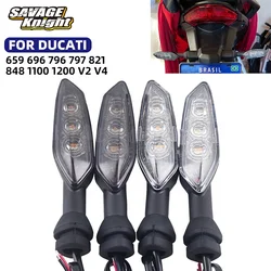 LED Turn Signal Light For DUCATI MONSTER 659 696 796 797 821 1100 1200 Streetfighter 848 1100 V2 V4 Motorcycle Flasher LED Light