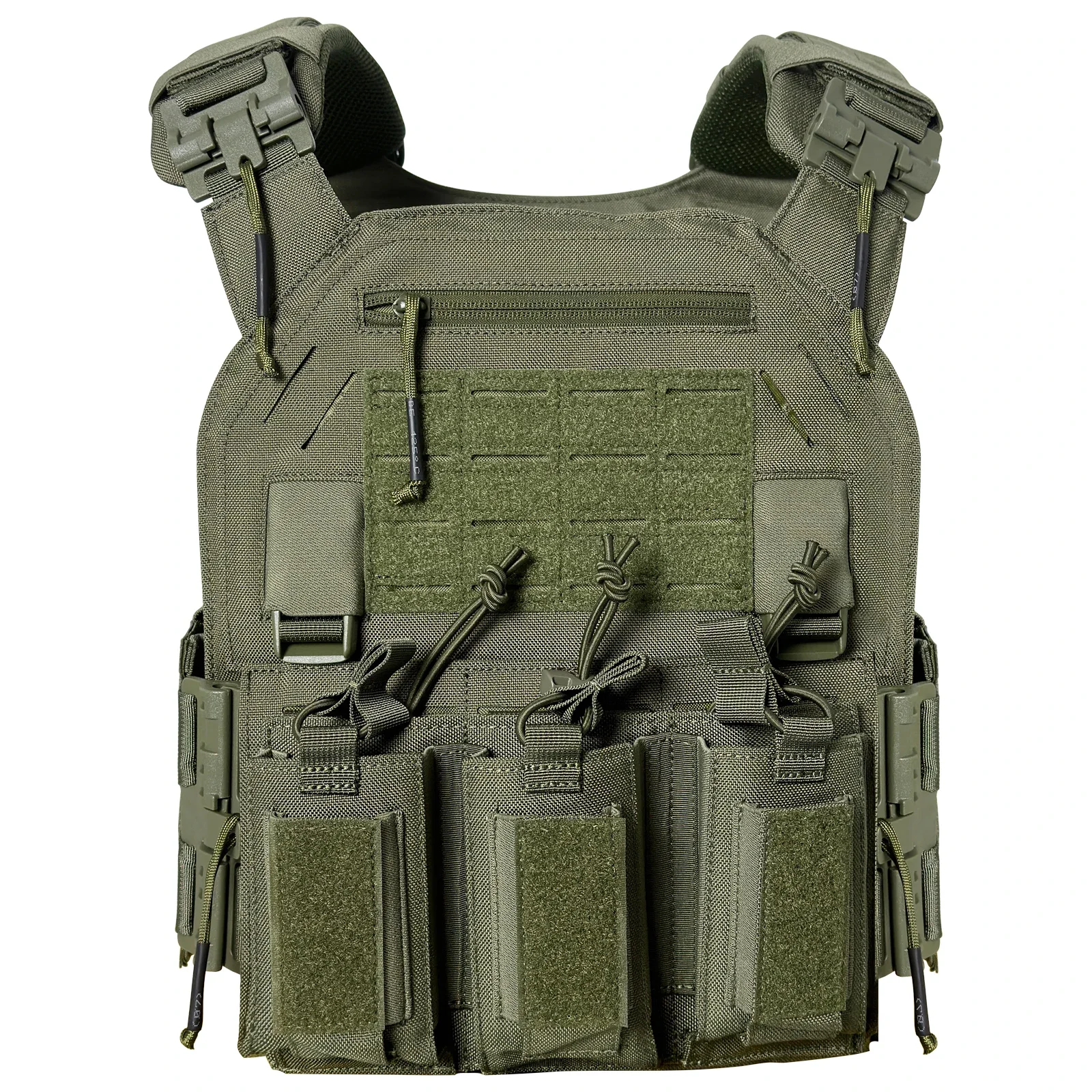 

Tactical Vest Outdoor Training 1000D Nylon Laser Cut Quick Release Tactical Vest with Mother Magazine Pouch Adjustable Size