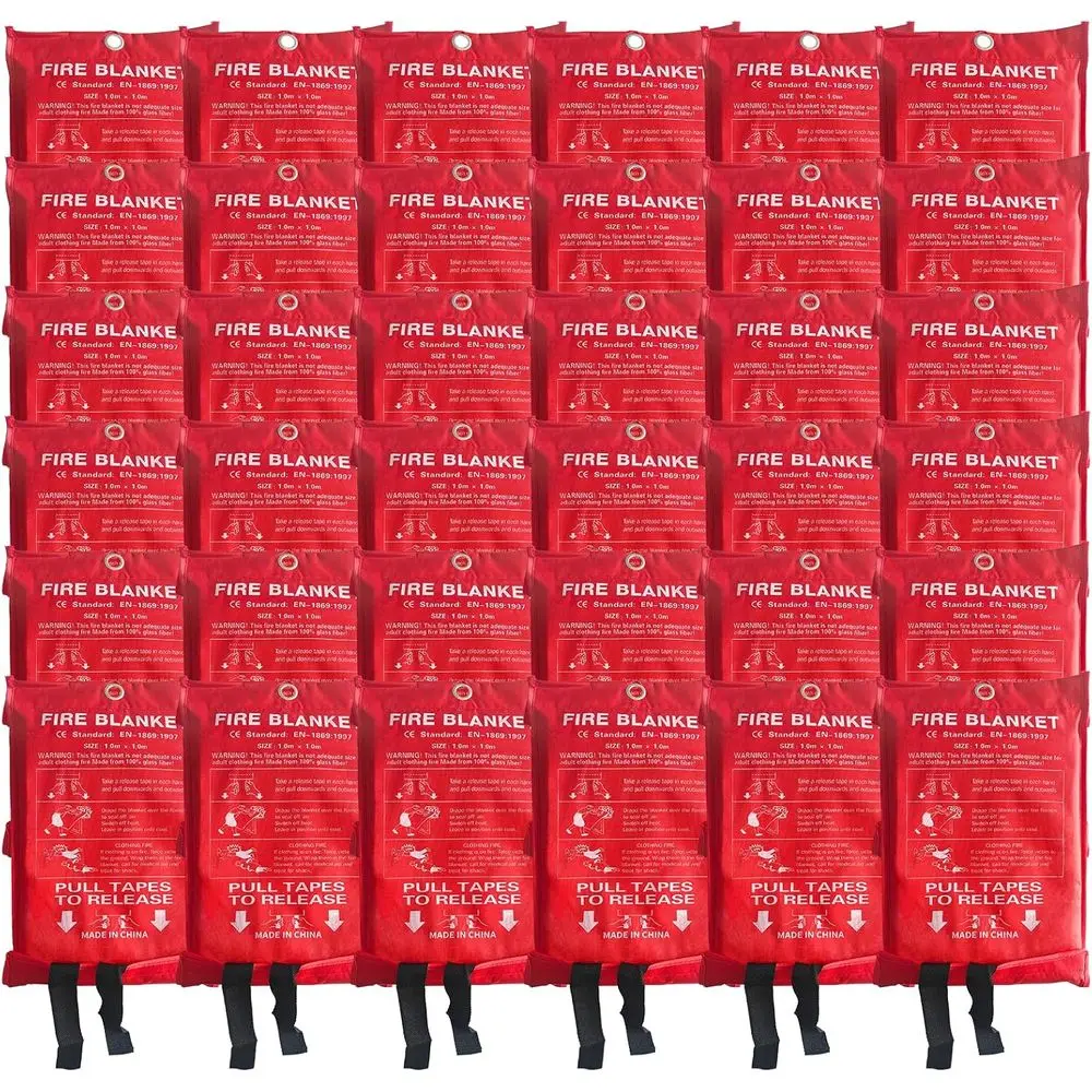 

Термостойкое одеяло 39.37x39.37, для тушения пожаров в кухне, дома, автомобиле, кемпинге - простое в использовании, нетоксичное, многоразовое