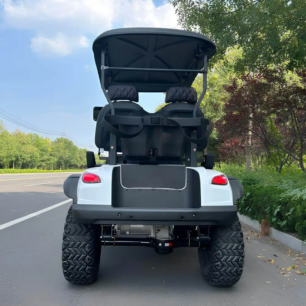 Carrelli da golf elettrici fuoristrada a 4 posti Prezzi economici Buggy Car in vendita Auto da club cinesi 6 Volt De con carrello da golf piegato