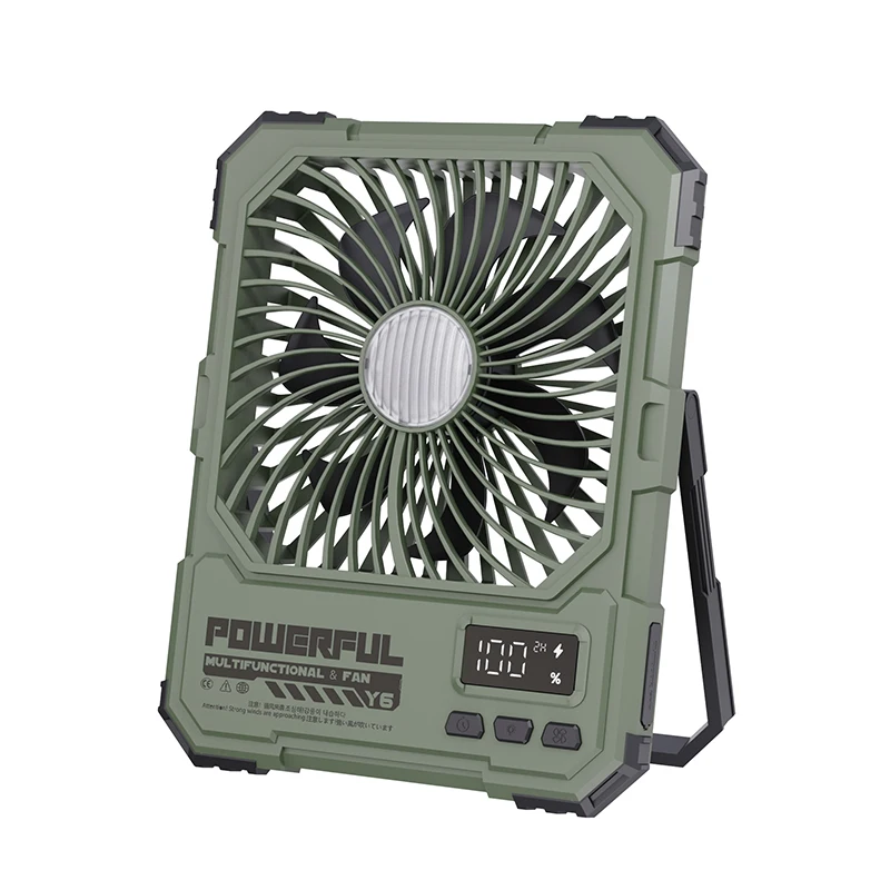 20000mAh Camping-Ventilator, tragbare Deckenventilatoren, faltbarer Tischventilator, Zelt-Luftzirkulator, wiederaufladbarer elektrischer Ventilator mit LED-Licht