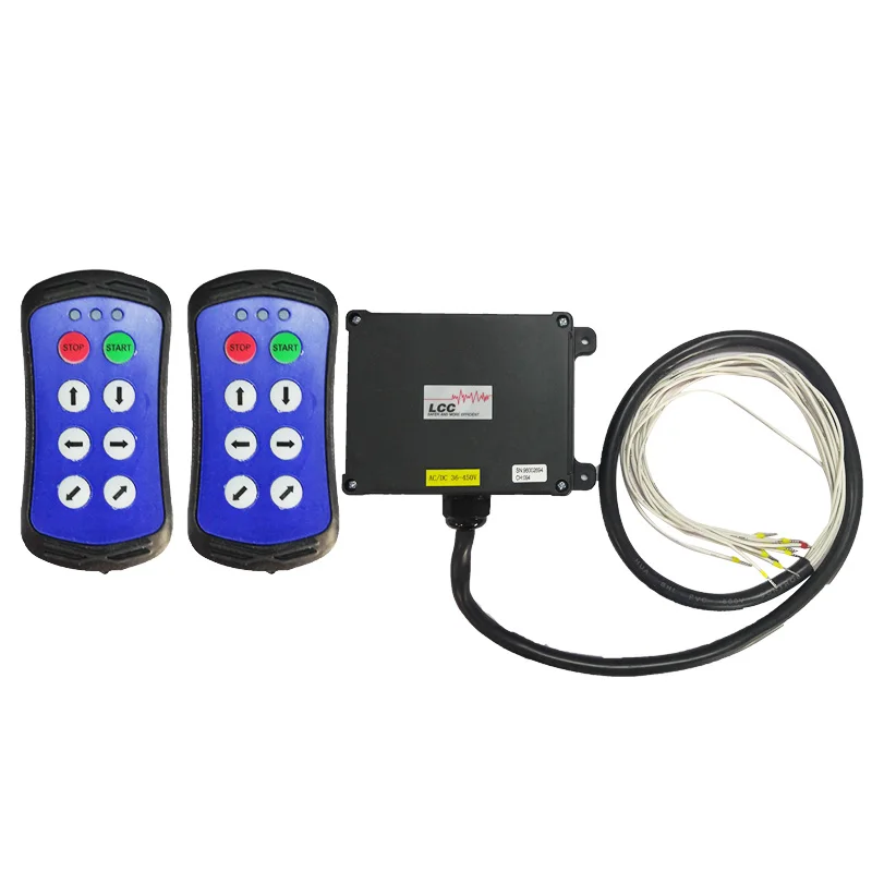 Industrial Radio Remote Control 6-button Single-speed Car Tailgate Garage Door Controller DC12V Outdoor Waterproof Crane Switch