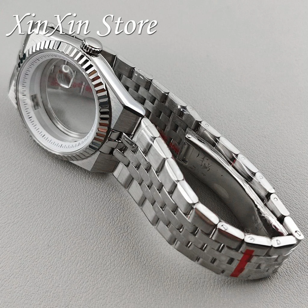 High Quality NH35 40mm Sapphire Glass Watch Case For NH34 NH35 NH36 NH38 NH70 Movement Ring Chapter Perpetual Land-Dweller Case