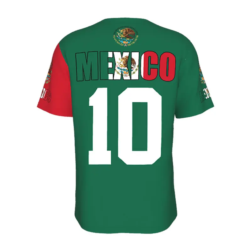 Unisex Nation T-shirt Mexico Flag Mexican T-shirts jersey For Men Women Soccer Football Fans Gifts Custom clothes tee