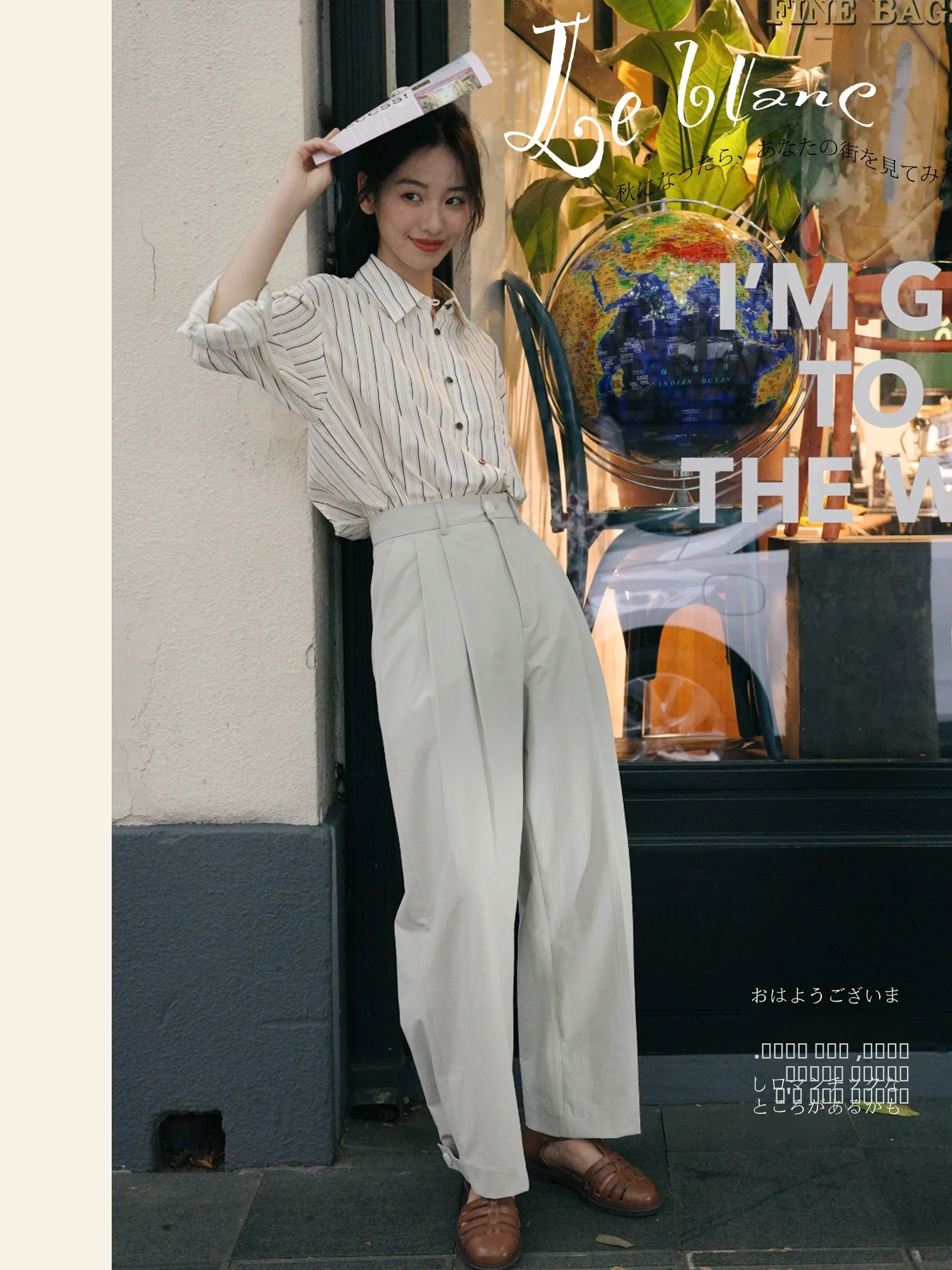 

Leblanc Mint een Casual Straight Leg Pants High Waist Polyester Fiber Commute Sle Asymmetric Design Long Pants