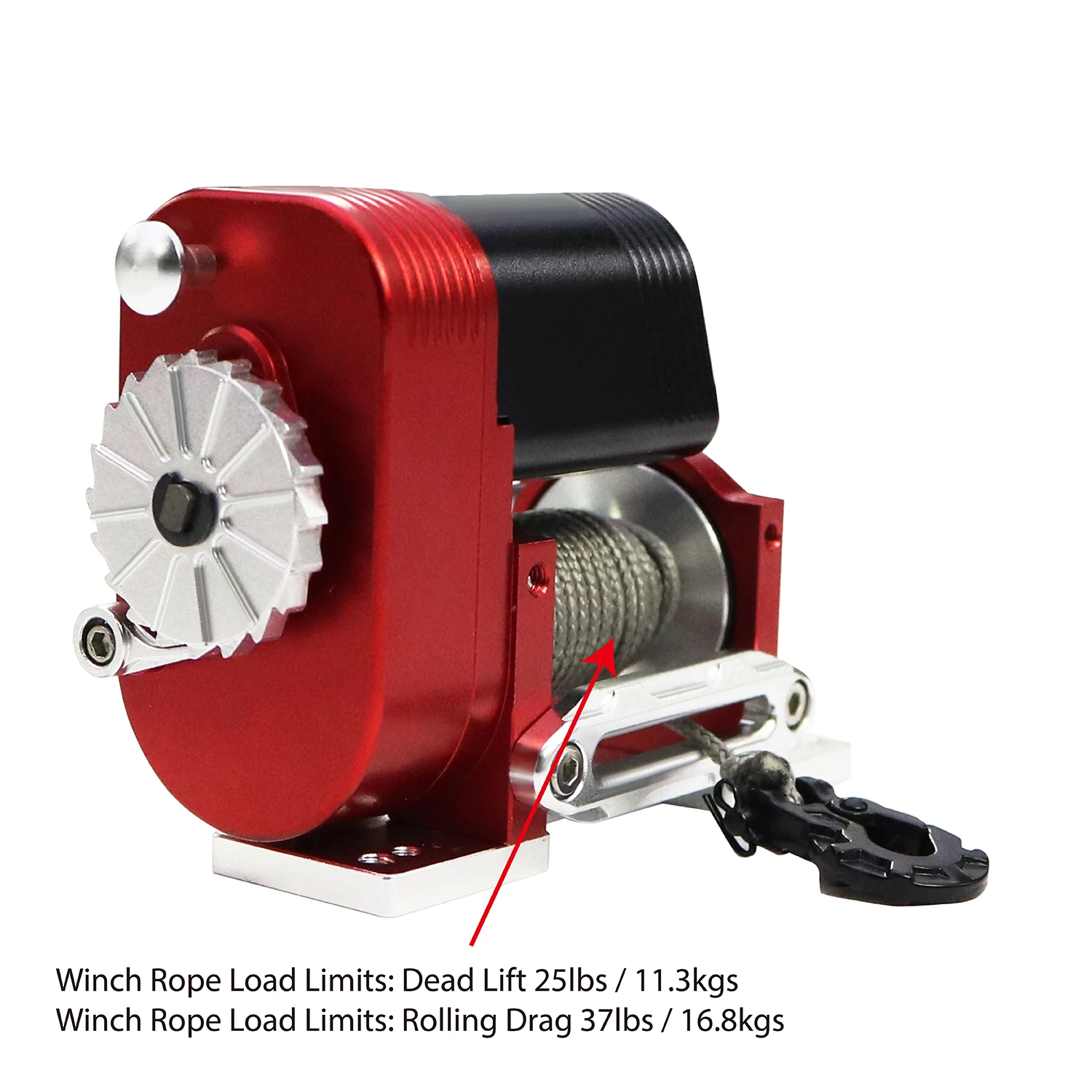 1/10 Aluminum Simulated 8274 Vertical Winch 50lbs Load Capacity For RC Crawler AXIAL SCX10 TRX4 RC4WD Upgrade Part