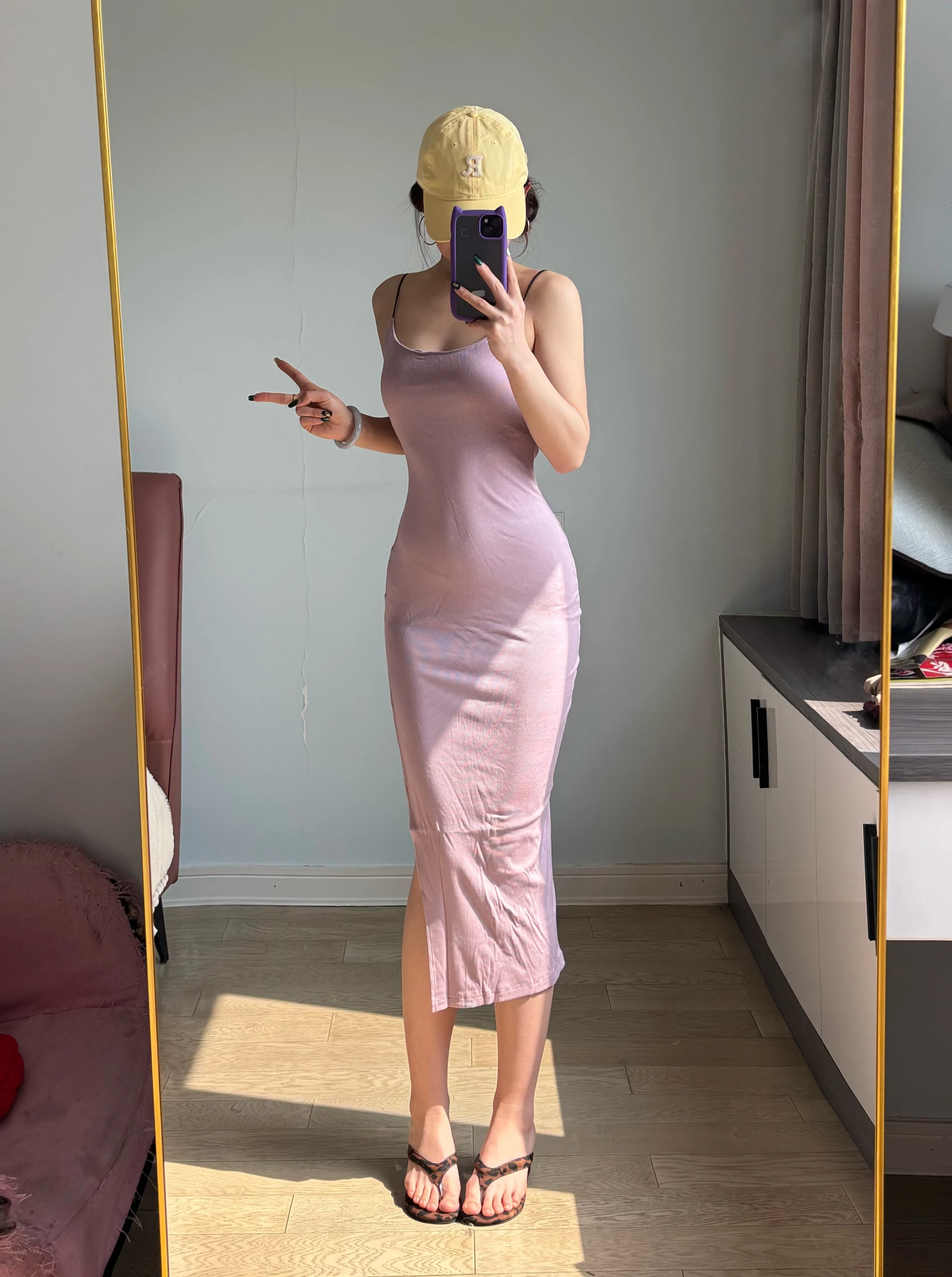 Split Summer Sling Solid Color Dresses for Women Sexy Dress Sleeveless Bodycon Y2k Dress