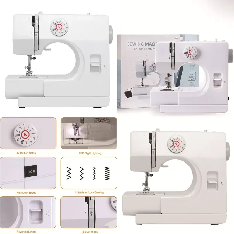 Youlijia 725 Amazon Home Sewing Machine Small Mini Portable Edge Buttonhole Mini Sewing Machine