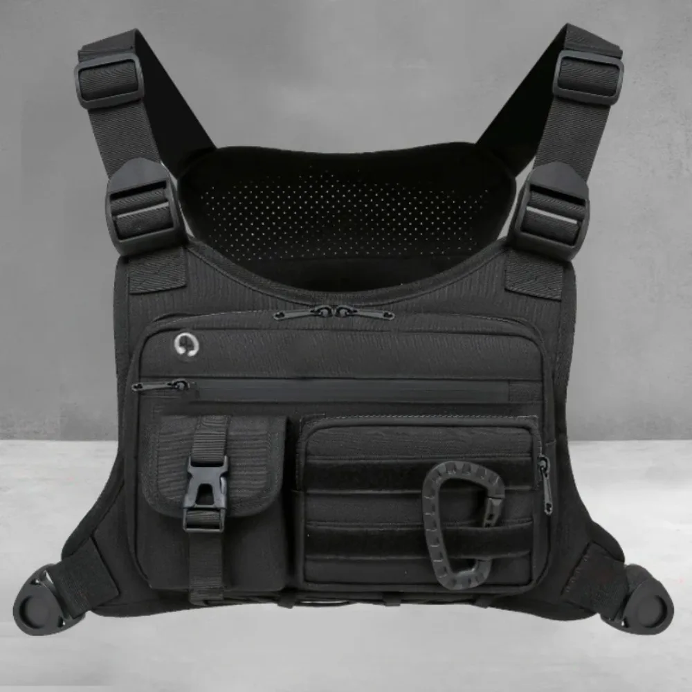 New Tactical Chest Bag for Men EDC Anti-Theft Waterproof Chest Pack Sling Bag Cycling Running Outdoor Vest Crossbody Bag