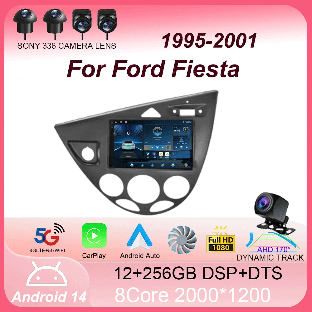 

7“ Android 14 For Ford Fiesta 1995-2001 Focus MK1 1998-2004 7 Inch Multimedia Car Radio Stereo Carplay Autoradio Head Unit Auto