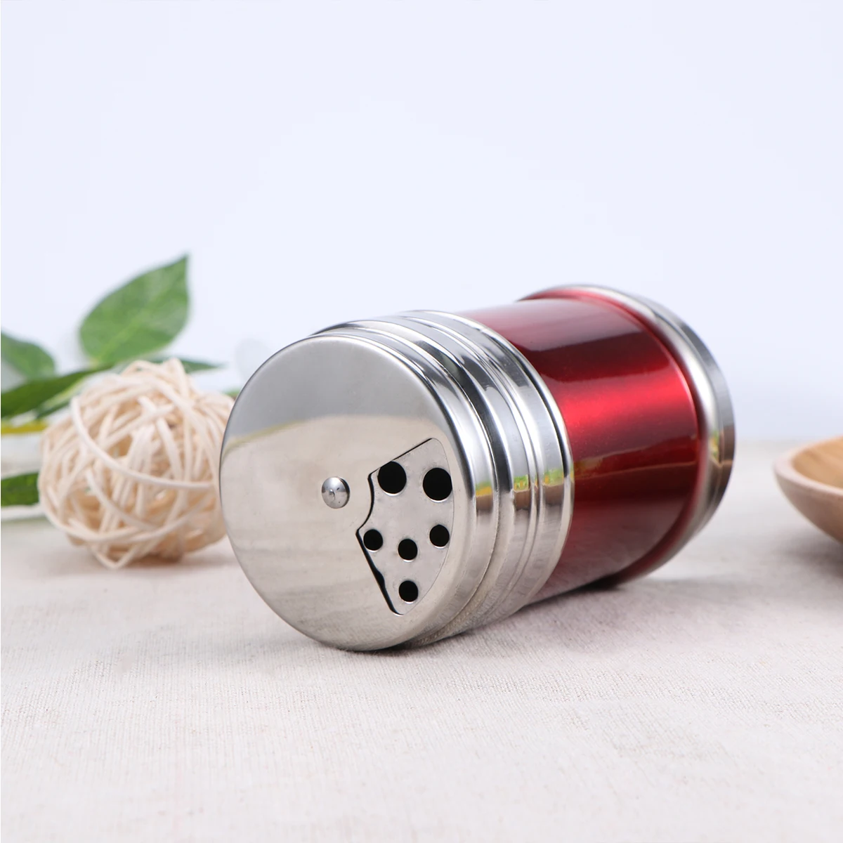

3 pcs Salt Spice Jar Stainless Steel Seasoning Cans Sugar Shaker Kitchen BBQ Pepper Powder Container Easy Clean