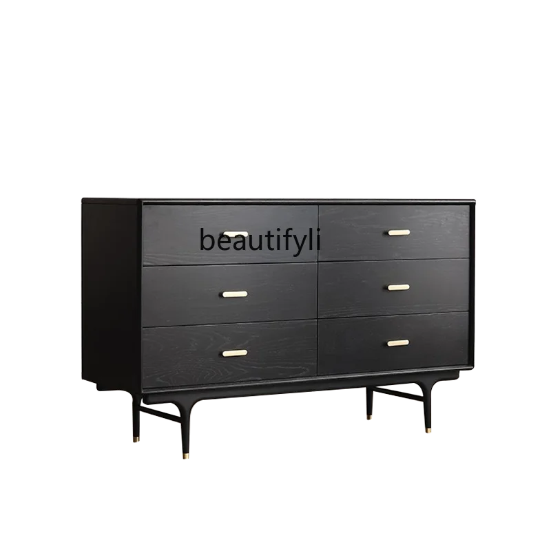 

zq Drawer Chest of Six Drawers Sideboard Cabinet Household Storage Living Room Bedroom 9 Chest of Drawers Storage Cabinet