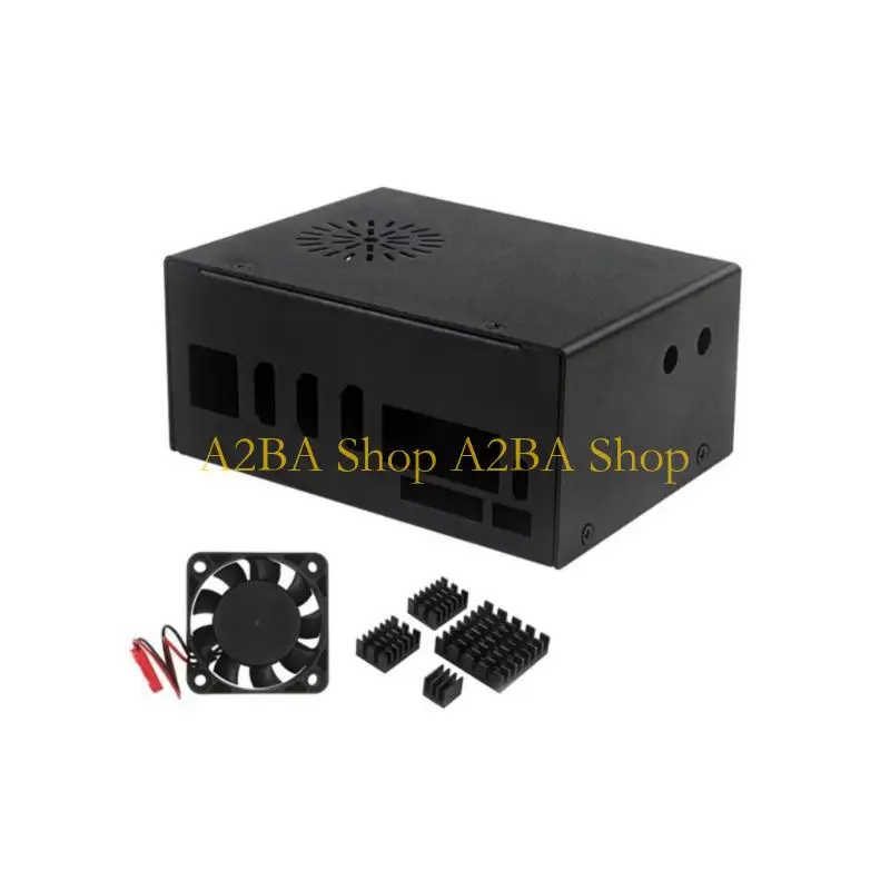 

A2BA Metal Construction Case Enhances Heat Control and Transfer Strength for Pi 5 Development Accessories Box