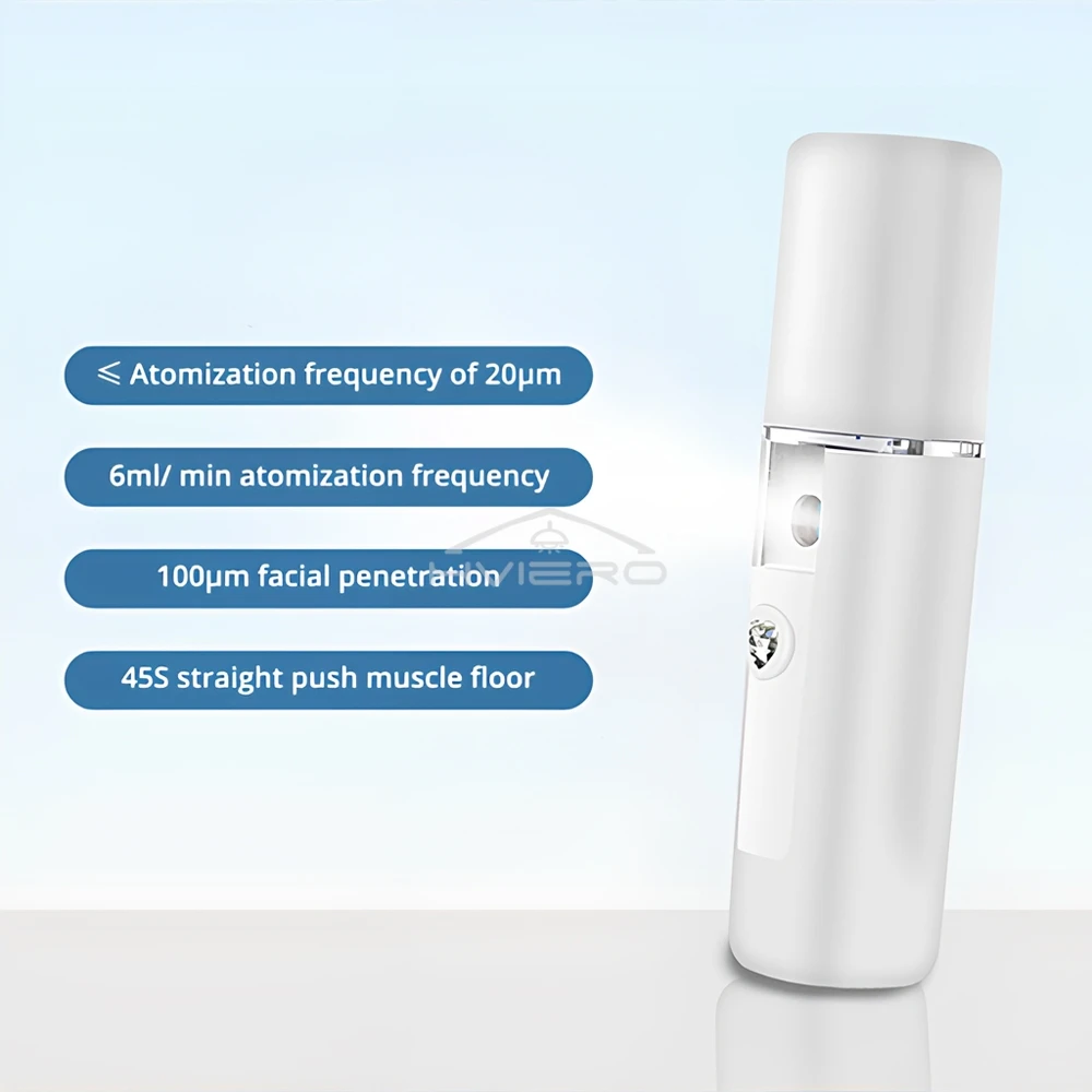 Mini Humidifiers Large Fog 5V Nano Spray Water Replenishing Instrument Hand-held Portable Steamer Moisturizing Beauty Implement