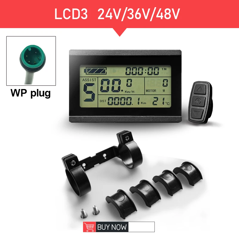 Ebike Display KT LCD3/LCD3U 24V 36V/48V 72V Ebike LCD SM