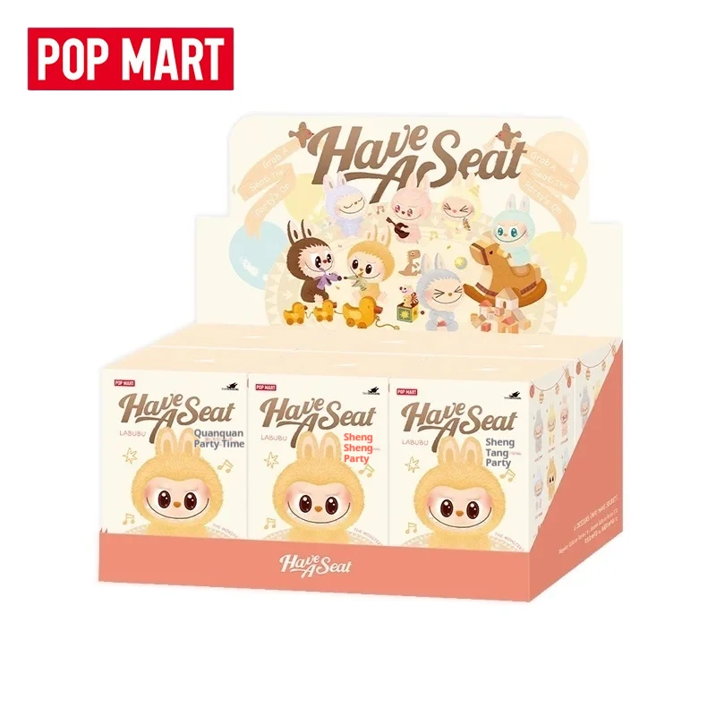 

POP MART Labubu The Monsters Have a Seat series Blind Box Dolls Vinyl Figure Cute Collectible plush toy Gift Desk Decor For Fans