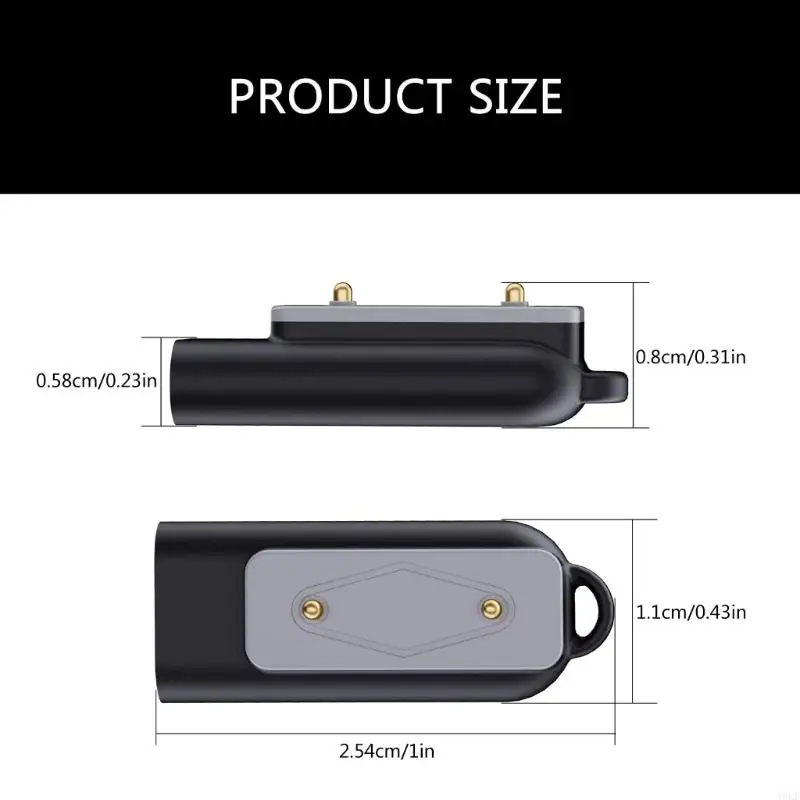 A9LF Portable Type C USB Power Adapter Ergonomical Connector for Watch Band 9/8/7