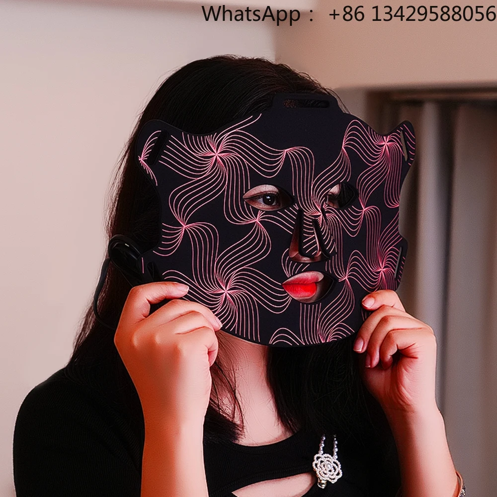 

Infrared LED Therapy Mask with 660/850nm Light Wavelength for Home Use Facial Light Mask for Face Treatment