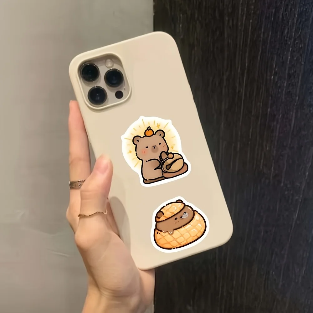 Set furgoneta 99 schattige Capybara PVC-pegatinas para portátil, portátil, monopatín en gitaardecoratie, gemengde kleur zelfkle sales enk