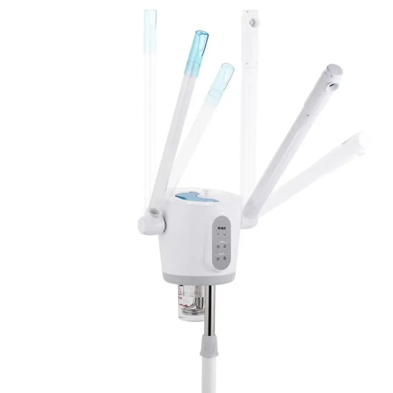 

Professional Electric Facial Steamer for Beauty Salon Hot & Cold Hydroxygen Ozone Spray Nano Technology Face Moisturizing