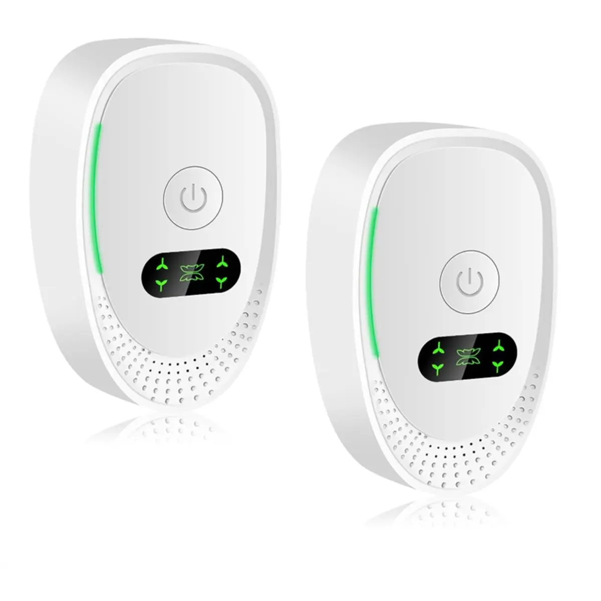 AA80 2Pcs Plug-in Air Purifier Negative Ion Generator Air Ionizer Dust Smoke Odor Remove for Bedroom Home Air Cleaner US Plug
