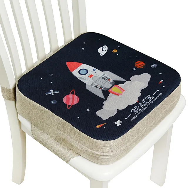 Booster Seat Cushion Children Increased Chair Pad Anti-Skid Waterproof Baby Dining Cushion Adjustable Chair Cushion