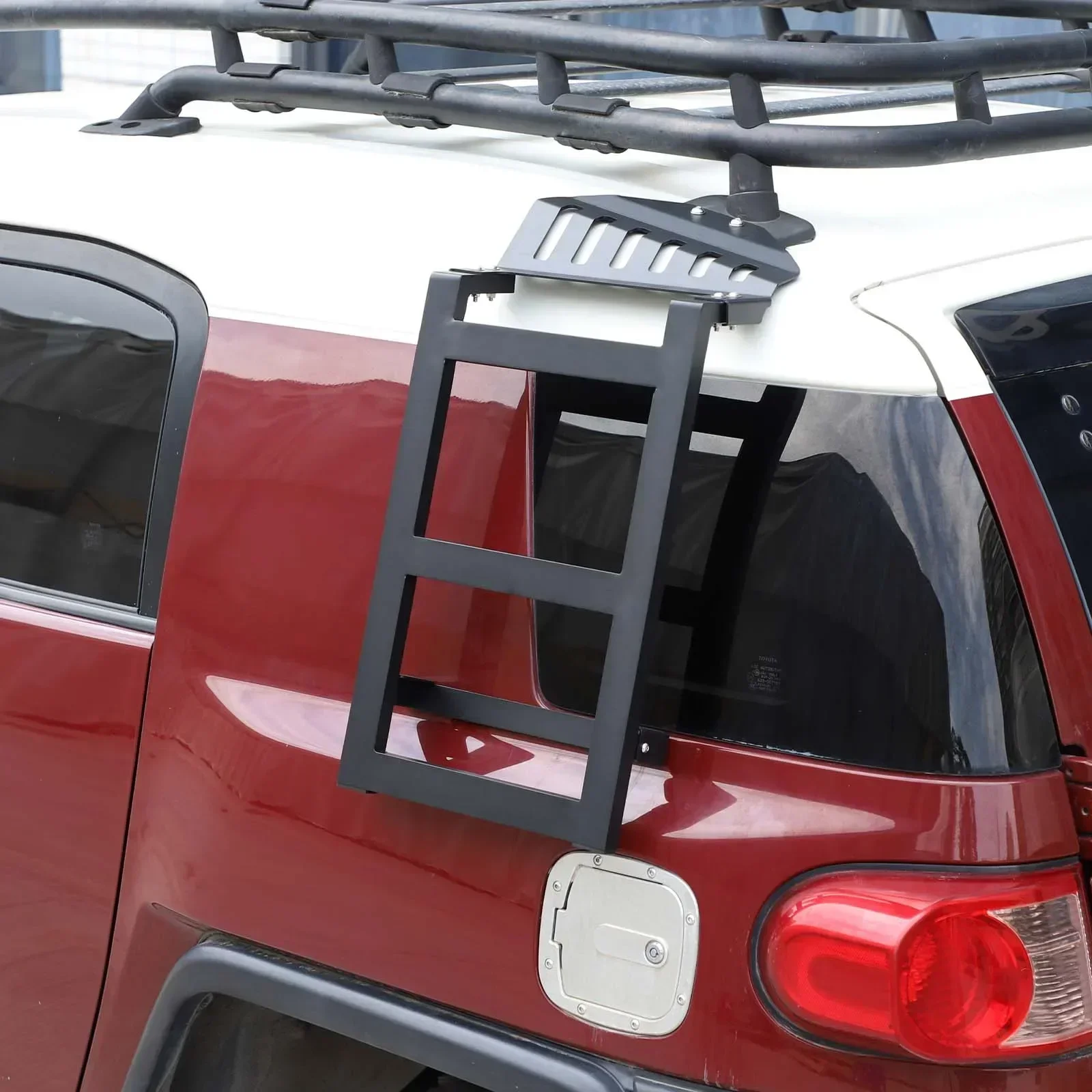For Toyota FJ Cruiser 2007-2021 aluminum alloy black car styling rear side window ladder tailgate ladder exterior accessories