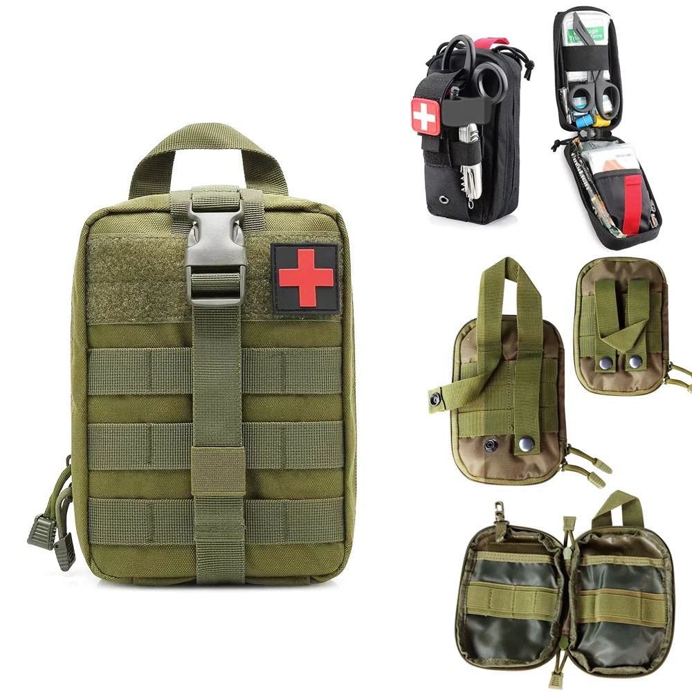 

BOOIU Tactical EDC Molle Medical Bag EDC Multi-Pocket Medical Pouch First Aid Medical Bag Camping Hiking Outdoor EDC Medical Bag