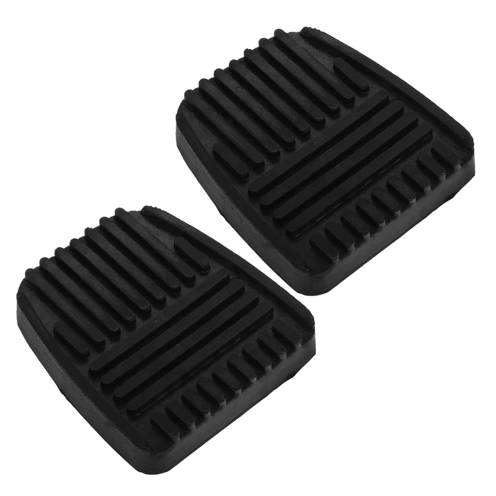 2pcs Replacement Rubber Brake and Clutch Pedal Pad Cover Slip On Pedal Protector Nonslip Pedal Pad Brake Pedal Cushion for Car